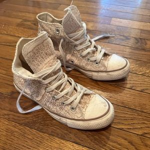 Vintage Gold Design Converse Chuck Taylor All Star Size 7.5